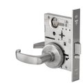 Best Grade 1 Exit Mortise Lock, 14 Lever, H Rose, Non-Keyed, Satin Chrome Finish, Field Reversible 45H0NX14H626